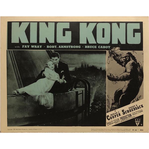 King Kong Original 1952R Vintage Lobby Card