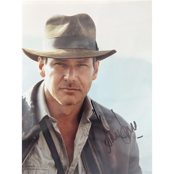 Indiana Jones Harrison Ford signed movie  photo