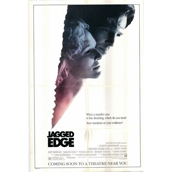 Jagged Edge Original 1985 Vintage Advance One Sheet Poster