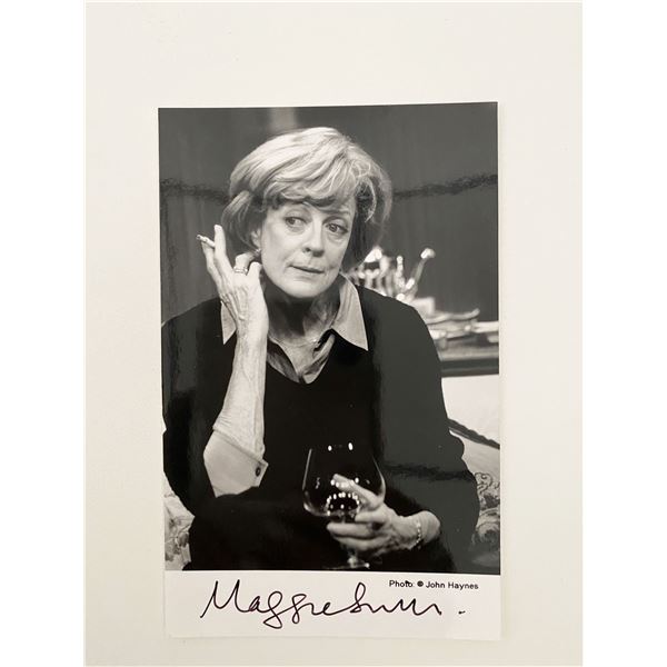Maggie Smith signed photo