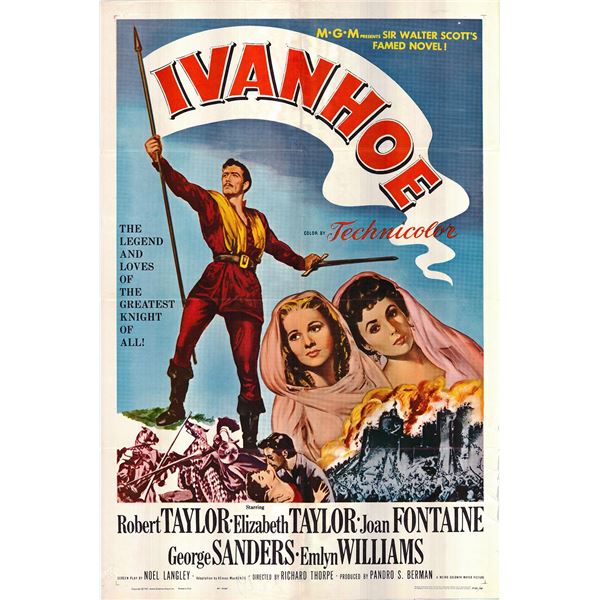 Ivanhoe Original 1962R Vintage One Sheet Poster