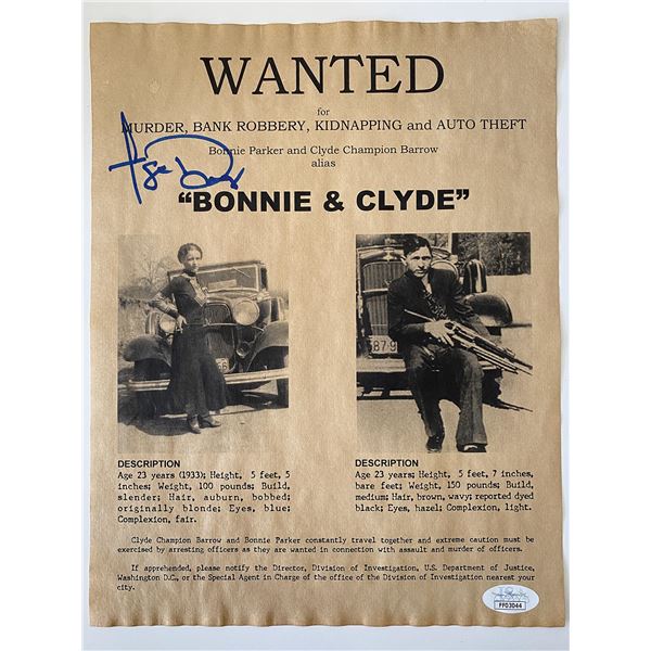 Faye Dunaway signed "Bonnie and Clyde" photo- JSA