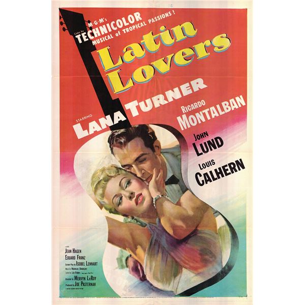 Latin Lovers Original 1953 Vintage One Sheet Poster