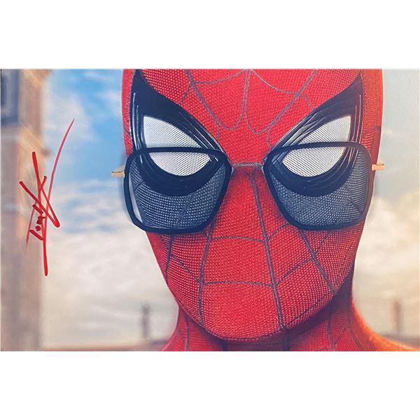 Spider-Man Tom Holland signed movie photo