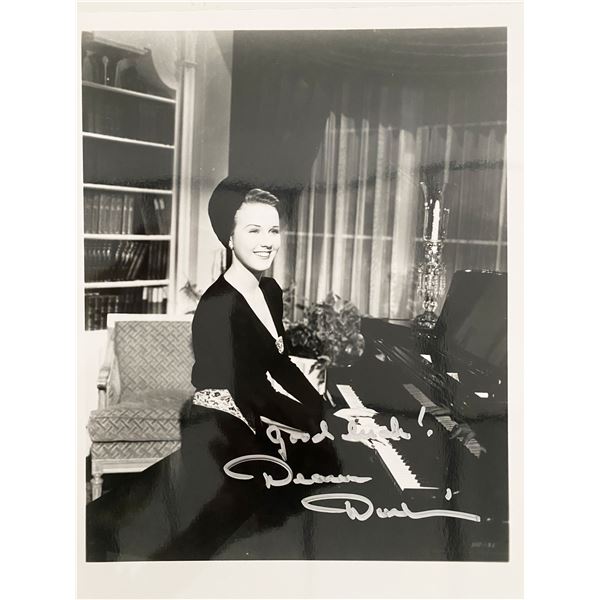 Deanna Durbin signed photo
