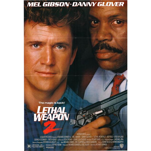 Lethal Weapon 2 Original 1989 Vintage One Sheet Poster