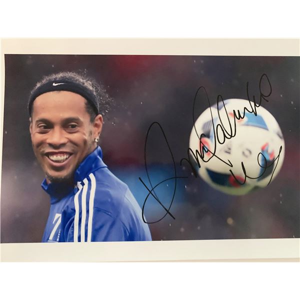 Ronaldinho signed photo