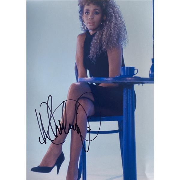 Whitney Houston signed photo