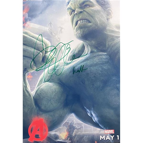 Avengers: Age of Ultron Mark Ruffalo signed movie photo