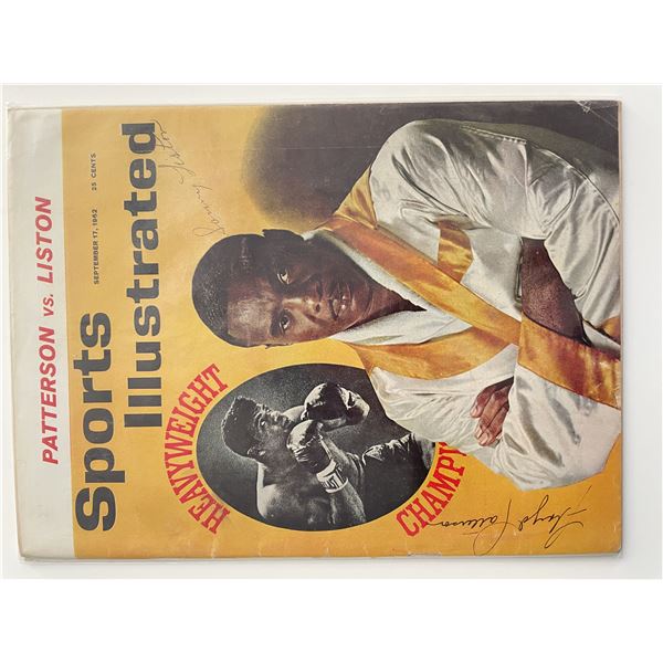 Sonny Liston/ Floyd Patterson signed 1962 Sports Illustrated