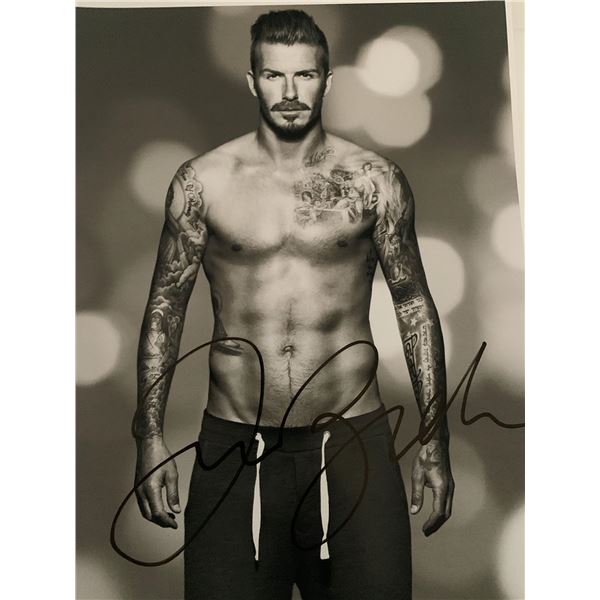 David Beckham signed photo