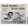 Image 1 : Bugs Bunny Bushy Hare Mel Blanc signed photo