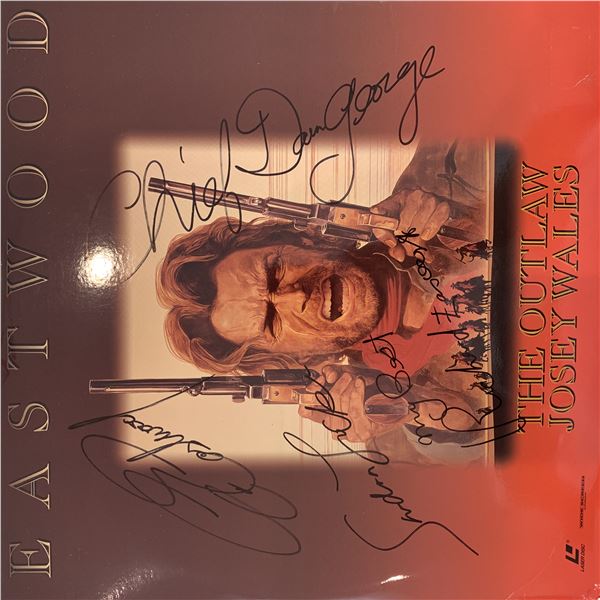 Outlaw Josie Wales cast signed laser disc