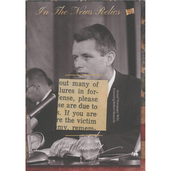 Bobby Kennedy newspaper relic