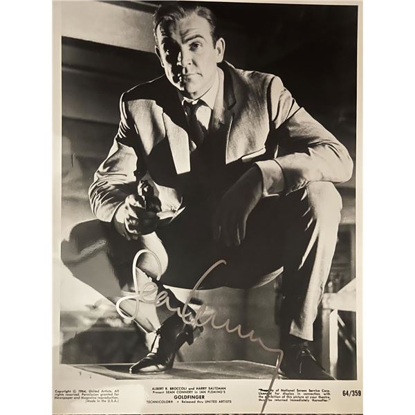 James Bond Goldfinger Sean Connery signed photo