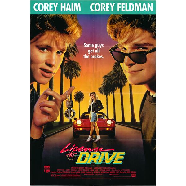 License to Drive Original 1988 Vintage One Sheet Poster