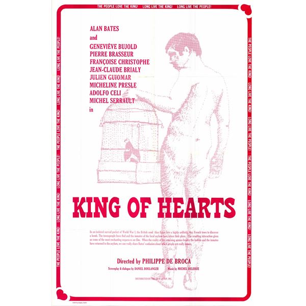 King of Hearts Original 1974R Vintage One Sheet Poster