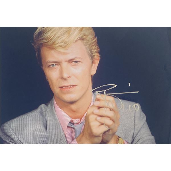 David Bowie signed photo