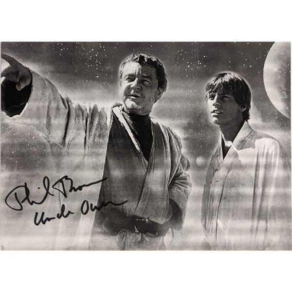 Star Wars Phil Brown Signed Photo- RARE