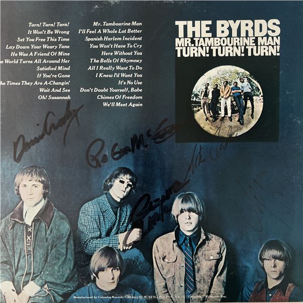 The Byrds signed album