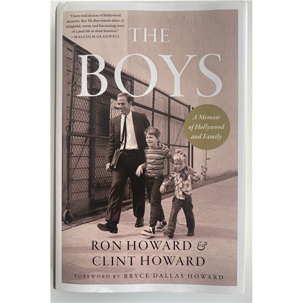 Ron and Clint Howard signed book