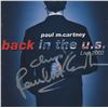 Image 1 : Paul McCartney signed ''Back in the U.S.'' CD cover