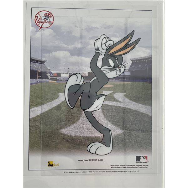 Bugs Bunny Pitching with the Yankees 2002 edition sericel