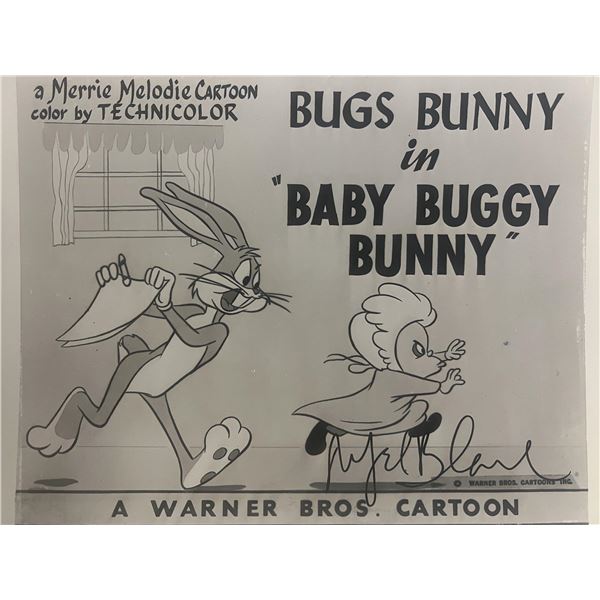 Looney Tunes Mel Blanc signed photo