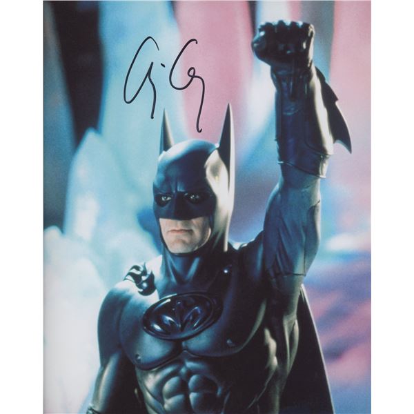 Batman George Clooney signed movie photo