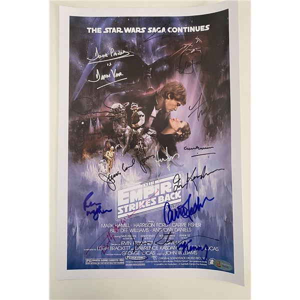 Star Wars Empire Strikes Back original cast signed poster