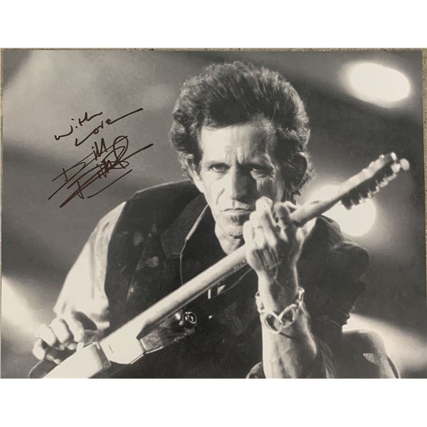 Keith Richards signed photo