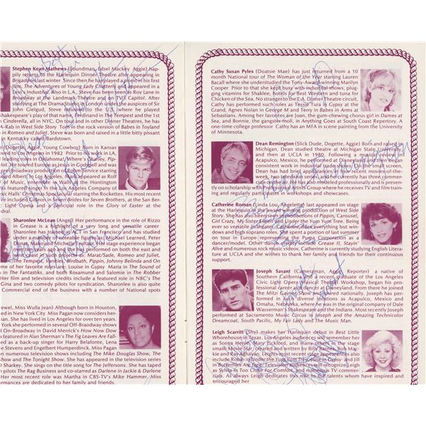 The Best Little Whorehouse in Texas cast signed playbill