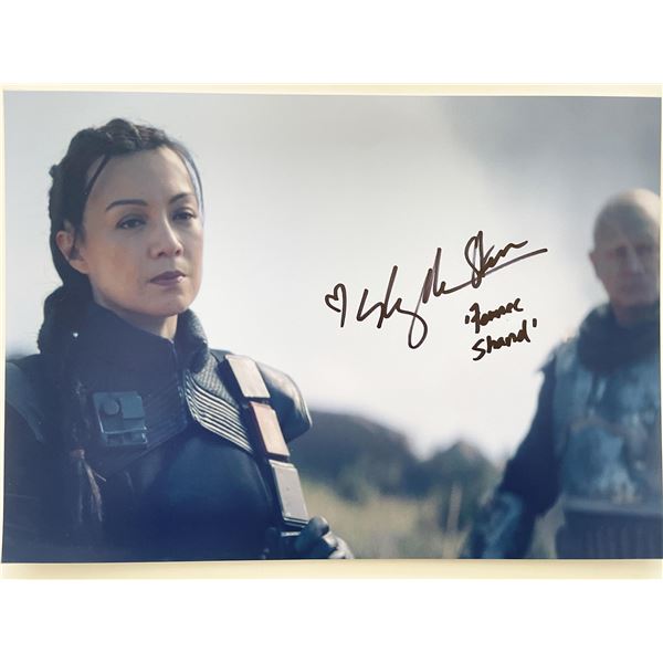 Star Wars The Mandalorian Ming-Na Wen signed photo