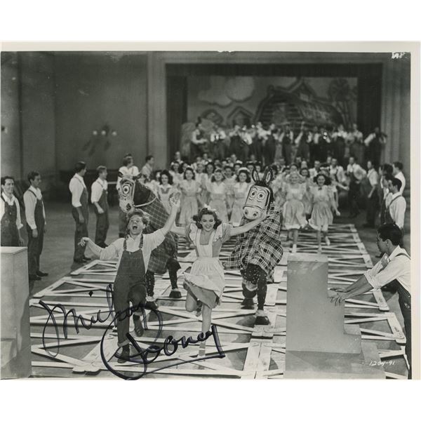 Mickey Rooney signed ''Babes on Broadway'' movie photo