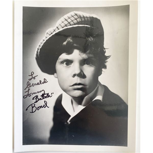 Our Gang Tommy Bond signed photo