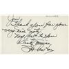 Image 1 : Dick Simmons signed note