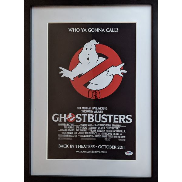 Ghostbusters Dan Aykroyd signed mini poster