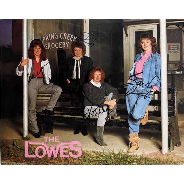 The Lowes signed band photo