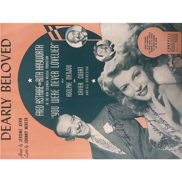 Dearly Beloved signed sheet music GFA authenticated