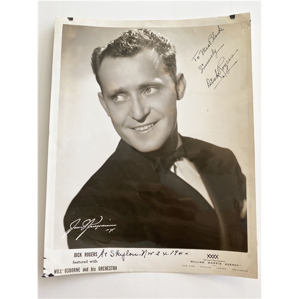 Dick Rogers signed photo