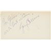 Image 1 : Gary Collins signed note