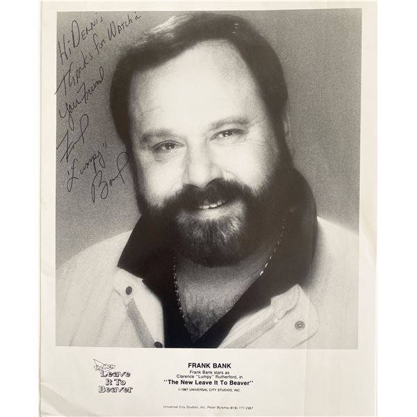 The New Leave It to Beaver Frank Bank signed photo