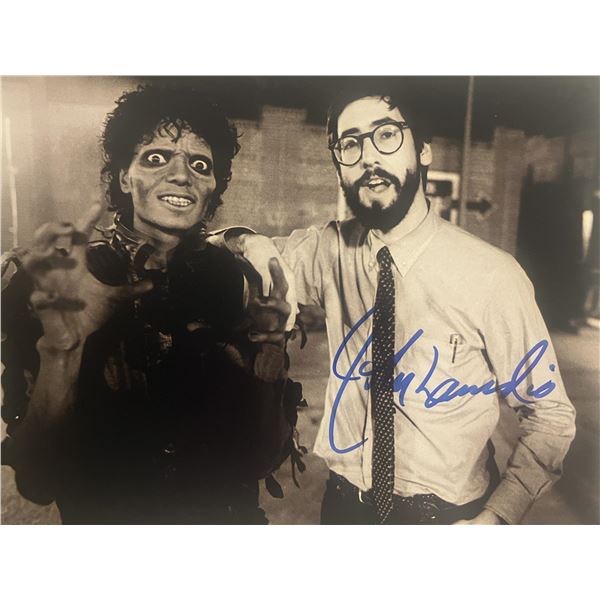 Michael Jackson Thriller John Landis signed photo