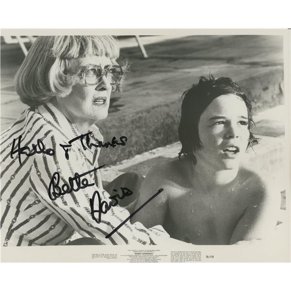 Burnt Offerings Bette Davis signed movie photo