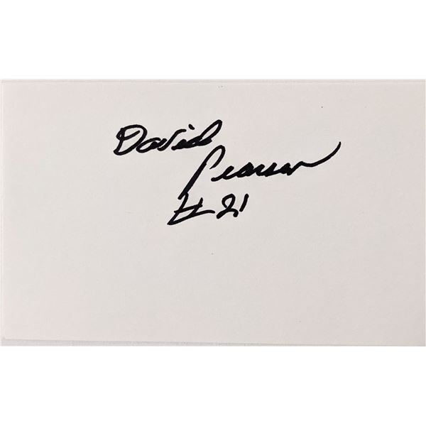 NASCAR legend David Pearson autograph