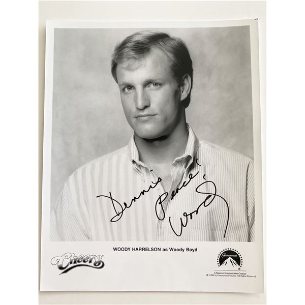 Cheers Woody Harrelson signed photo