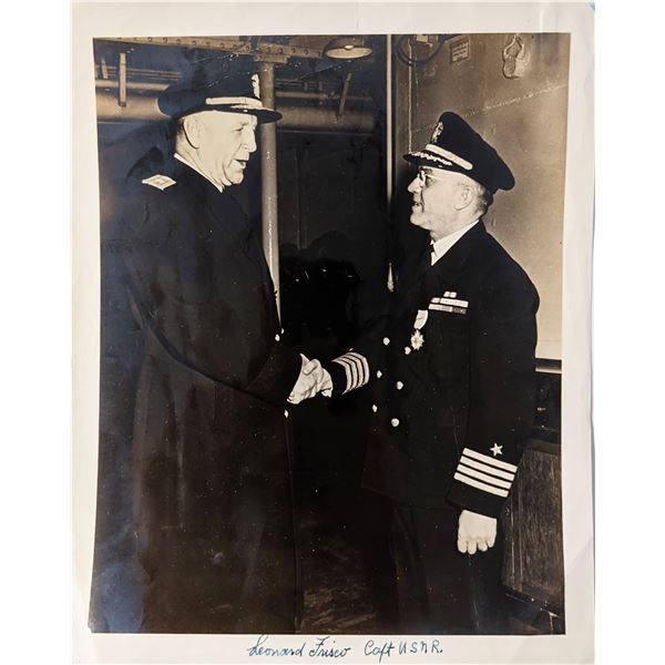 Captain Leonard Frisco signed photo