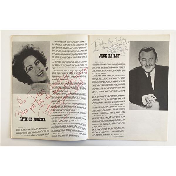 Hello, Dolly! Patrice Munsel and Jack Bailey signed program
