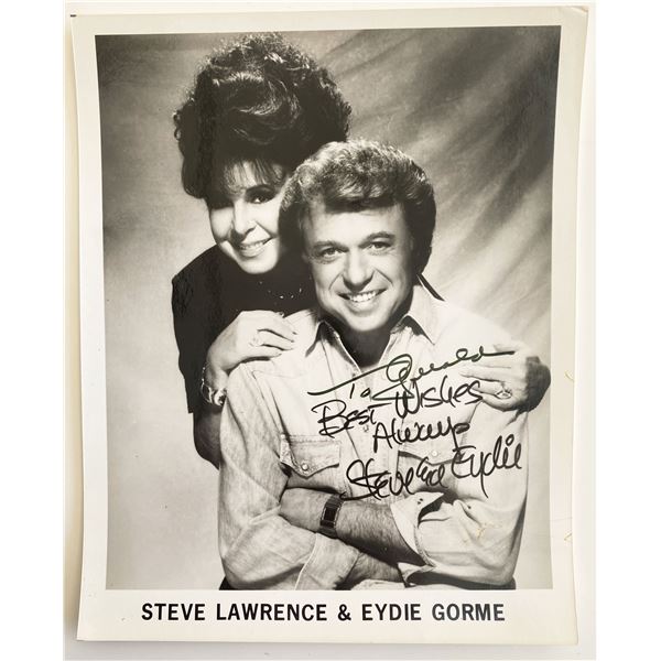 Steve Lawrence and Eydie Gormé signed photo