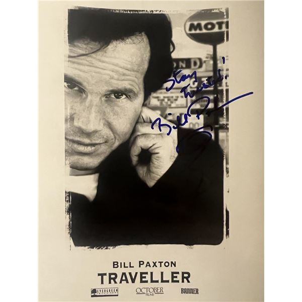 Traveller Bill Paxton signed movie photo
